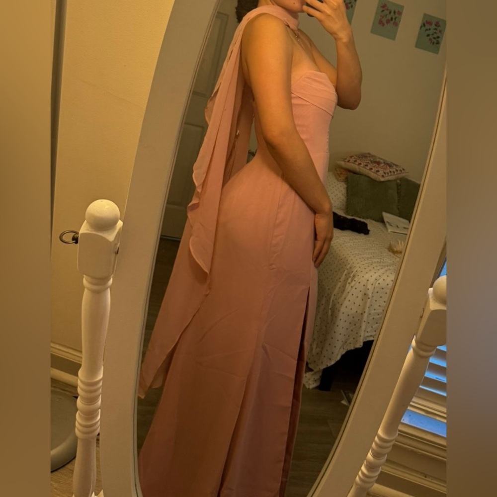 Azazie Saige Strapless Blush Convertible Dress